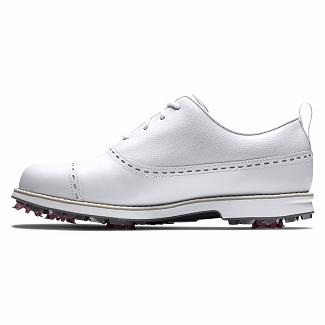 Women's Footjoy Premiere Series Spikes Golf Shoes White NZ-214754